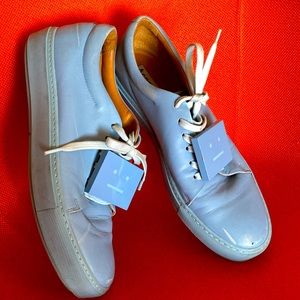 Acne Studio blue leather shoes